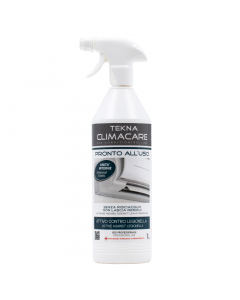 Detergente disinfettante pronto all’uso. Presidio Medico Chirurgico efficace sui batteri Gram-positivi e Gram- negativi (compresa Legionella), funghi e muffe. L’erogatore è a doppia funzione: per rendere più agevole l’uso del prodotto è possibile sceglier