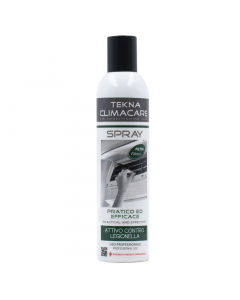 Spray disinfettante per apparecchi di climatizzazione. Presidio Medico Chirurgico attivo su Legionella, batteri ed i funghi. Appositamente formulato per la disinfezione di apparecchi di climatizzazione, split e pompe di calore, esso agisce direttamente su