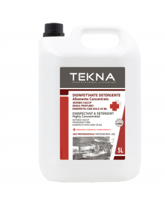 Disinfettante detergente altamente concentrato non profumato. Certificato Presidio medico Chirurgico  e Haccp.  Indicato per il trattamento di oggetti e superfici comprese le attrezzature del settore alimentare. Esplica un'azione fungicida e battericida n