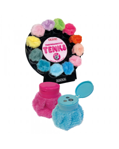 Display a ruota con 36 temperamatite 3 fori in metallo, linea Tenks Peluche in colori assortiti.