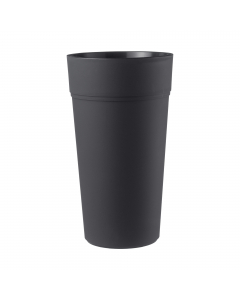 Vaso realizzato in polipropilene adatto ad ambienti interni e esterni. Dotato di serbatoio riserva d'acqua. Dimensioni: Ø38 x h. 80cm. Si consiglia di pulire con una spugna bagnata con acqua e detergente liquido neutro.