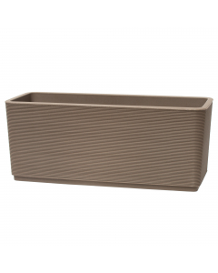 Vaso realizzato in plastica riciclata. Dimensioni 98x h. 40cm. Si consiglia di pulire con una spugna bagnata con acqua e detergente liquido neutro.