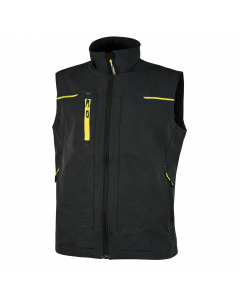 Gilet in tessuto molto comodo, resistente, morbido sulla pelle, idrorepellente, traspirante. Dotato di due tasche frontali e una tasca porta cellulare sul petto chiuse con zip. Due ampie tasche interne. Fondo sagomato. Nastro reflex su colletto nella part