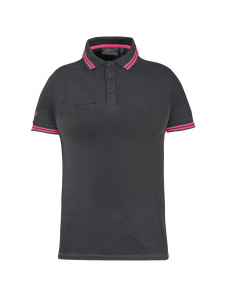 Polo donna a manica corta è realizzata in cotone stretch per garantire una vestibilità slim fit, traspirabilità e benessere prolungato.Polo da lavoro fresca e comoda con chiusura al collo con 3 bottoni. Il modello è una polo shirts con bordo maniche e col
