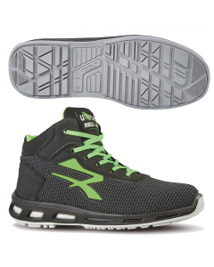 Scarpe antinfortunistiche RedLion®, con puntale AirToe® in alluminio e sistema antiperforazione Save & Flex PLUS, progettate per garantire un elevato comfort della calzata. Alte, leggere, con tomaia idrorepellente in Putek® altamente resistente all'abrasi