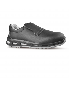 Scarpe antinfortunistiche totalmente "Metal free" senza stringhe, leggere e comode u power della linea Red Lion, con tomaia New safety dry, idrorepellente, traspirante, puntale composite, antiscivolo e suola PU/PU infinergy. Dispositivo di protezione indi