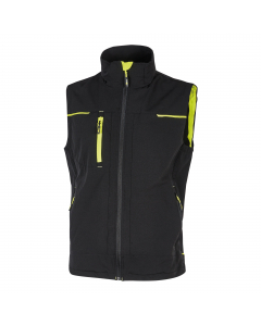 Gilet in tessuto U-4 (U-Power 4 way stretch) molto comodo, resistente, morbido sulla pelle, idrorepellente, traspirante e asciuga rapidamente. Dotata di due tasche frontali e una tasca porta cellulare sul petto chiuse con zip. Due ampie tasche interne. Fo