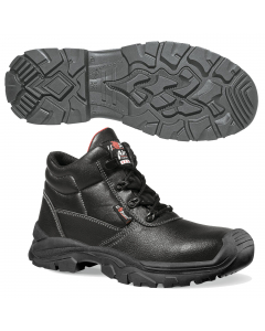 Scarpe antinfortunistiche polacche totalmente "metal free", comode e leggere U-Power della linea Rock&Roll. Tomaia in pelle grana mina idrorepellente, inserti in Mesh traspirante, puntale AirToe Composite, antiperforazione, antiscivolo e suola PU/PU. Disp
