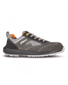 Scarpe antinfortunistiche basse totalmente "metal free", comode e leggere U-Power della linea Rock&Roll. Tomaia in morbida pelle scamosciata con aeratore laterale esterno, inserti in Mesh traspirante, puntale AirToe Composite, antiperforazione, antiscivol