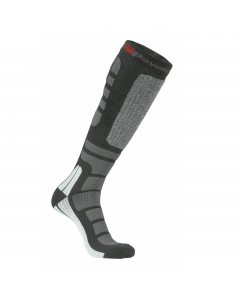 Calza lunga da lavoro tecnica in Thermolite® con fasce stretch multidimensionali a compressione graduata tecnologia PowerFit per un’ottima termoregolazione e con proprietà defaticanti che favoriscono la corretta circolazione del sangue; fasce di sostegno 
