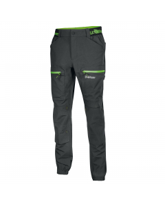Pantaloni estivi multitasca in tessuto elasticizzato U-4 way stretch con inserti elasticizzati in vita e sul fondo per garantire la libertà di movimento. Idrorepellenti ad asciugatura rapida e altamente traspiranti. Chiusura centrale con zip e bottone gom