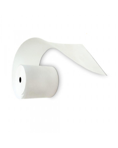 Rotolo di carta per calcolatrici e stampanti ad impatto. Pura cellulosa antipolvere da 60gr. Larghezza 57mm. Lunghezza 40mt. Diametro 65mm.  Anima 12mm.
