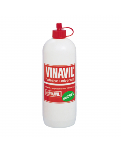 Adesivo acetovinilico universale plastificato. Trasparente dopo l’essiccazione, senza solventi ed inodore. Adatto per incollare legno, carta, tela, sughero e materiali porosi.