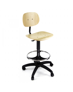 Seduta tecnica alta con elevazione a gas e poggiapiedi telescopico. Seduta e schienale realizzati in faggio multistrato.

Altezza totale: 98-122cm
Profondità totale: 63cm
Altezza seduta: 58/84cm
Larghezza sedile: 44cm