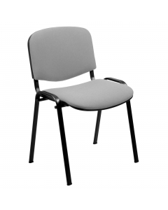 Seduta visitatore impilabile con struttura in acciaio verniciato a resine epossidiche. Rivestimento in tessuto ignifugo ECO. Compatibile sia con braccioli fissi (cod. 50399) che con braccioli dotati di tavoletta (cod.54105).