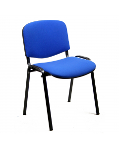 Seduta visitatore impilabile con struttura in acciaio verniciato a resine epossidiche. Rivestimento in tessuto ignifugo NO FLAME (reazione al fuoco classe 1). Compatibile sia con braccioli fissi (cod. 50399) che con braccioli dotati di tavoletta (cod.5410