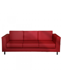 Divano classico 3 posti con rivestimento in tessuto "PLUS - Eco leather" idrorepellente, facile da pulire, senza flatati e flame retardant. Alt. tot: 75cm; Prof.tot: 78cm; Largh.tot: 198cm; Alt.sedile: 41cm.
