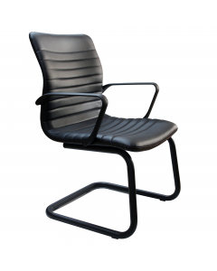 Seduta direzionale visitatore - sedile e schienale in multistrati di legno - braccioli in nylon. Rivestimento seduta in tessuto "PLUS - Eco Leather" idrorepellente, facile da pulire, senza flatati e flame retardant. Braccioli inclusi (non rimovibili) . Al