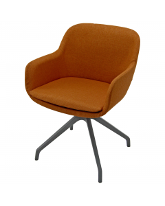 Poltroncina attesa 4 gambe nylon con imbottitura schiumata a freddo. Rivestimento in tessuto "FASHION - Salò" 100% poliestere e certificazioni di infiammabilità 1IM UNI 9175 EN 1021. Alt. tot: 82cm; Prof.tot: 58cm; Alt. schienale: 36cm; Largh.schienale: 4