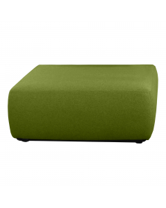 Base divanetto modulare Modulor 1 posto. Rivestimento seduta in tessuto "FASHION - Chili" 75% poliestere ricilato e certificazione di infiammabilità 1IM UNI 9175 EN 1021.  Alt. tot: 44cm; Prof.tot: 100cm; Largh.tot: 100cm.