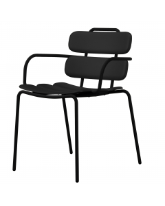 Serie di sedute e sgabelli in PPL fissa con schienale impilabile - struttura in acciaio tubolare sezione ovale e base in acciaio verniciato.
Alt.tot.: 80cm; Prof.tot.: 60,5cm; Larg.seduta: 58cm; Altezza seduta: 46cm