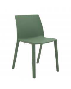 Seduta visitatore 4 gambe impilabile, moderna e colorata in 100% polipropilene sanificabile. Senza braccioli. Robusta e ideale in qualunque occasione collettiva, dalla riunione all'evento sia al chiuso che all'aperto grazie al trattamento anti UVA che ne 