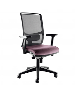 Seduta semidirezionale ergonomica girevole - elevazione a gas - meccanismo synchro con sedile traslabile - meccanismo anti shock - meccanismo a contatto permanente - schienale regolabile up-down - supporto lombare regolabile in altezza e profondità. Rives