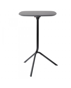 Tavolo con piano reclinabile ideale per sala break o come appoggio per allestimenti temporanei (fiere, mostre sale meeting ecc.).