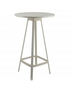 Tavolo bar alto, piano rotondo diam. 60cm. Alt.tot: 110cm.