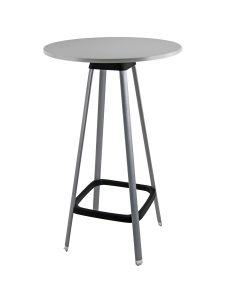 Tavolo bar alto, piano rotondo diam. 60cm. Alt.tot: 110cm.