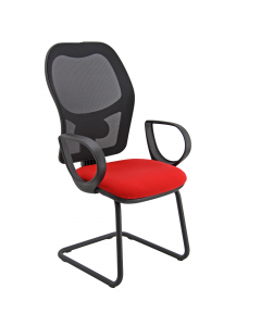 Seduta attesa operativa interlocutore con supporto lombare. Rivestimento seduta in tessuto "ECO- Eco" 100% polipropilene. Completa di braccioli fissi. Alt.tot.: 98cm; Prof.tot.: 68cm; Alt.schienale: 60cm; Larg.schienale: 48cm; Larg.seduta: 48cm; Prof.Sedi