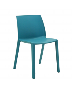 Seduta visitatore 4 gambe impilabile, moderna e colorata in 100% polipropilene sanificabile. Senza braccioli. Robusta e ideale in qualunque occasione collettiva, dalla riunione all'evento sia al chiuso che all'aperto grazie al trattamento anti UVA che ne 