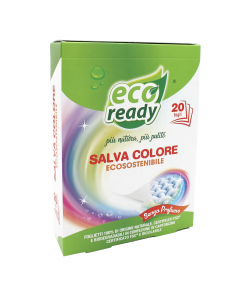 Realizzato con 100% di fibre naturali, garantisce la protezione dei colori nel rispetto dell’ambiente. Con la sua tecnologia, il foglio intrappola i colori dispersi nell'acqua, impedendo ai residui di colore di depositarsi su altri capi, assicurando la ma