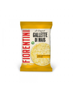 Confezione da 30 monoporzioni di Gallette di mais (16gr ca). Ingredienti: mais 99%, olio di mais, sale marino.