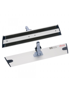 Telaio da 40cm in alluminio per mop con attacco velcro. Telaio progettato per la pulizia professionale di pavimenti, pareti e soffitti. Il velcro intercambiabile assicura maggiore igiene e durabilità al prodotto. Disponibile in versione da 40 cm per utili