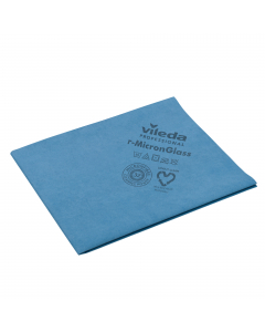 Panno in microfibra ad elevate prestazioni per la pulizia di superfici delicate, come vetrate, superfici lucide e stoviglie. Basato sull'esclusiva tecnologia di produzione “Micron fibre” di Vileda Professional, a microfibre lunghissime e sottili per una p