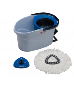 UltraSpin Mini è un sistema di pulizia compatto e semplice da usare, progettato per piccole aree. Combina una pressa rotante rivoluzionaria con un mop in microfibra 100%. I risultati sono una pulizia efficace, in meno tempo, a costi inferiori e con meno s