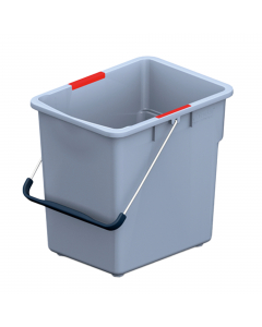 Secchio da 25lt in polipropilene con coperchio compatibile con il carrello di pulizie professionale VoleoPro Standard cod 98151.