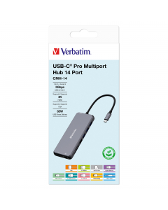 Tripla uscita video 1080P Connettività diversificata: dispone di 14 porte, inclusa VGA per il supporto di monitor legacy.Porte USB multiple: dotato di una combinazione di porte USB-A e USB-C per il collegamento di vari dispositivi.Supporto per doppio disp