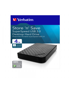 Verbatim - HDD Esterno USB 3.0 - 3.5'' - 4TB - 47685