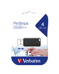 Memoria usb store'n' go pinstripe nero da 4 GB
