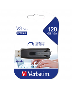 Memoria usb 3.0 superspeed - store 'n' go v3 usb drive 128gb (nero)