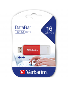 Verbatim V DataBar USB 2.0 Drive Rosso 16GB