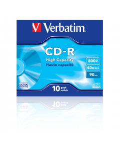 SCATOLA 10 CD-R DATALIFE JEWEL CASE 1X-40X 800MB SERIGRAFATO
