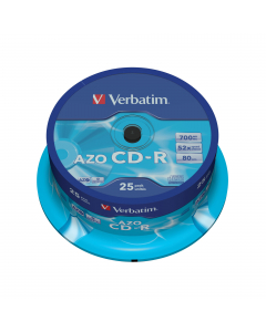 SCATOLA 25 CD-R DATALIFEPLUS SPINDLE 1X-52X 700MB SERIGRAFATO
