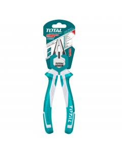 Pinza combinata ad alta leva. Misura: 180mm; Materiale: Cr-V; Finitura nera; Impugnatura in TPR.