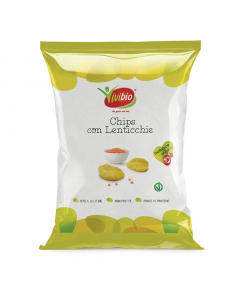Snack biologico Vivibio a base di patate non fritte con l'aggiunta di farina di lenticchie, ideale per una pausa croccante e sfiziosa. Croccanti e gustose chips classiche a base di patate con aggiunta di farina di lenticchie. La differenza rispetto alle p