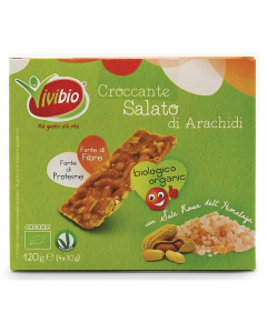 Sfizioso snack da gustare in ogni momento della giornata per una pausa nutriente ed energizzante. Croccante salato di arachidi biologico senza glutine. Contiene il prezioso sale rosa dell'Himalaya che conferisce un gusto del tutto nuovo e particolare. Val