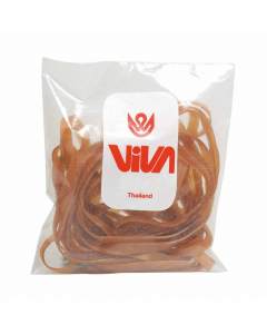 Confezione in sacchetto da 80gr di elastici a fettuccia in caucci¨.