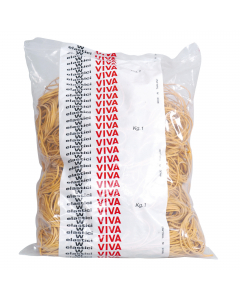 Elastici in gomma colorata. Buste da 100gr o 1kg con assortimento di misure e colori.